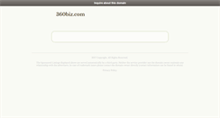 Desktop Screenshot of 360biz.com